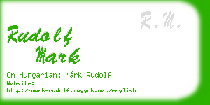 rudolf mark business card